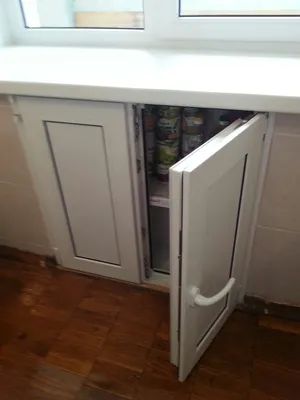 Холодильник под окном штульповый | Евростиль-сервис