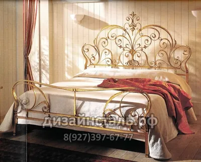 Красивые кованые кровати - 82 фото