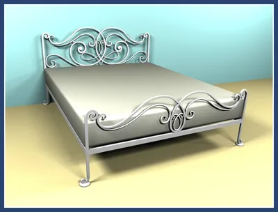 Кровать художественная ковка модель 27: продажа, цена в Минске. Кованые  кровати от \"DOMKOVKI.BY\" - 54757953