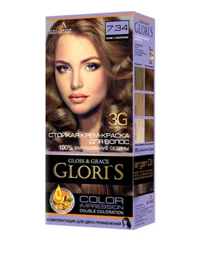 7.34, крем-краска для двух применений Gloss \u0026 Grace Double Coloration (кофе  с молоком), 50 мл Gloris ‣ Купить в интернет-магазине Каста ‣ Киев, Одесса,  Харьков ‣ Доставка по всей Украине! (#76059435)