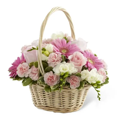 Когда и кому уместно дарить корзину с цветами | Полезные статьи от  Julia-Flower
