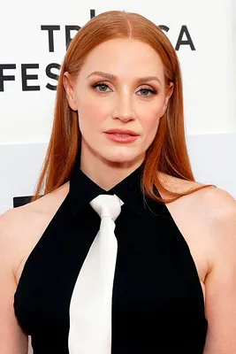 Обои взгляд, поза, макияж, актриса, hair, Jessica Chastain, Джессика Честейн  картинки на рабочий стол, раздел девушки - скачать