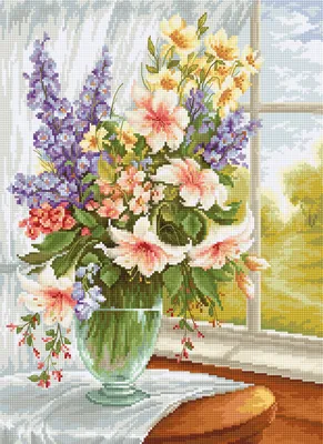 Красивые цветы в вазе с подсветкой из окна :: Стоковая фотография ::  Pixel-Shot Studio