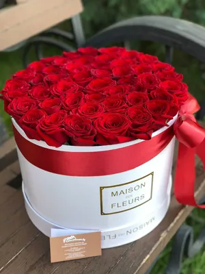Купить розы в коробке в Алматы | Розы в коробке | Maison Des fleurs Алматы