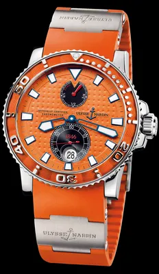 Оранжевые часы Ulysse Nardin Maxi Marine Diver 263 33 3 97