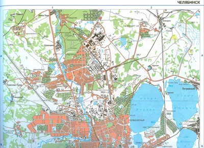 Карта г.Челябинск. Подробная карта города Челябинска и пригородов | Raster  Maps | Карты всего мира в одном месте