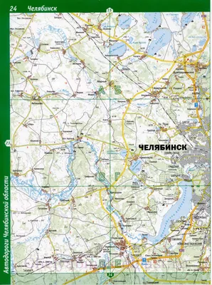 Топографическая карта Челябинской области. Челябинская область - подробная  топографическая карта масштаба 1см:2км