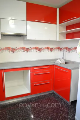 Бело-Красная угловая кухня, цена — Prom.ua (ID#249930327)