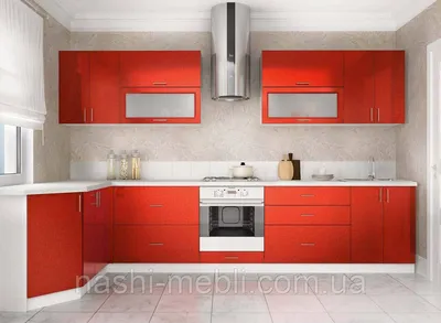 Кухня Глянец Красная, цена 4090 грн. — Prom.ua (ID#99141007)