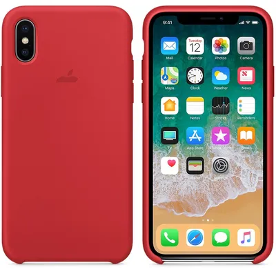 Силиконовый чехол Silicone Case Product Red на iPhone X/Xs купить в Киеве,  Одессе, цена в Украине | CHEKHOL