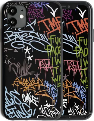 Силиконовый Черный Чехол с Принтом \"Graffiti\" для IPhone 11 — Купить  Недорого на Bigl.ua (1721770595)