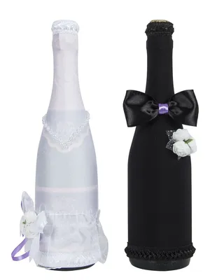 Набор для украшения бутылок, украшение на свадебное шампанское Дом Свадьбы  7689891 купить в интернет-магазине Wildberries