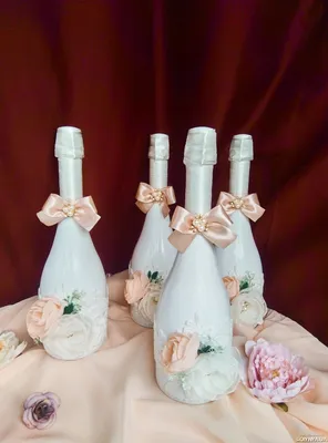 Купить Декор для шампанского на свадьбу арт, А1 | Skrami.kz