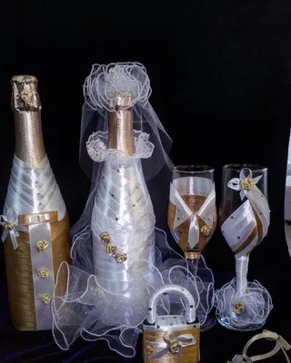 Оформление шампанского на свадьбу: оригинальность и традиции - Мур