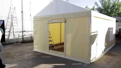 Шатёр 4,5х6,5 м., изготовление шатра в Новосибирске - YouTube