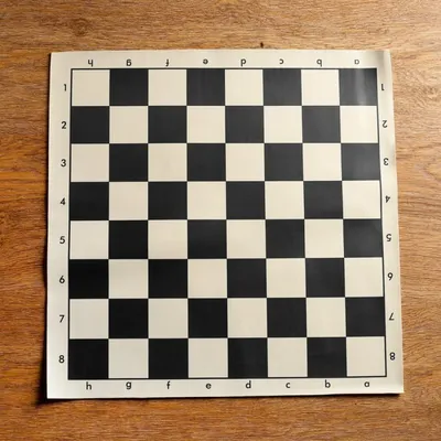 Красивая шахматная доска для распечатки на одном листе - ПринтМания