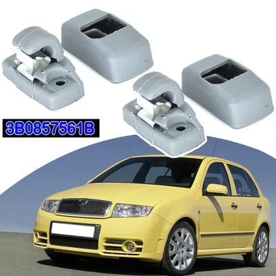 2pc Grey Front Sonnenblende Haken Clips Halterung Für SKODA Fabia 6Y  Octavia A4 A5 1U 1Z Superb B5 3U 3B0857561B 3B0857563|Auto-Verschluss \u0026  Clip| - AliExpress