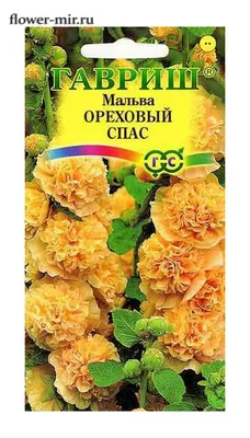 Мальва (Шток-роза) Ореховый Спас 0,1 гр купить оптом в Томске по цене 16,16  руб.