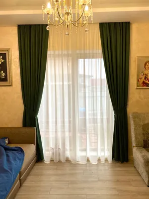 Зелёные велюровые шторы | Home, Home decor, Curtains