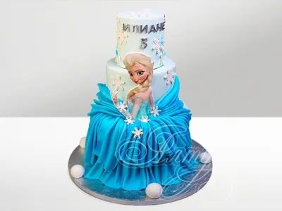 Торт Принцесса Эльза 18011620 стоимостью 15 400 рублей - торты на заказ  ПРЕМИУМ-класса от КП «Алтуфьево»