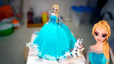 3д Торт \"Эльза\" / 3D Cake \"Elsa\" - Я - ТОРТодел! - YouTube