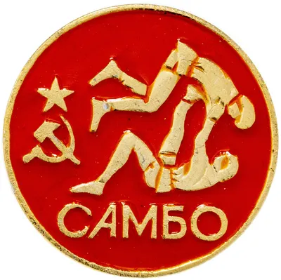 Значок \"Федерация СССР по самбо\" стоимостью 373 руб.