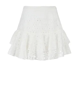Белая юбка с воланами Charo Ruiz Арт.CL000025139387 - цена 22400 руб., в  наличии в интернет-магазине | Clouty.ru