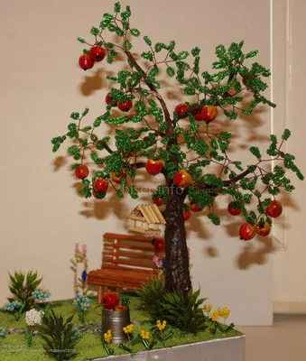 Яблоня в саду... | biser.info - всё о бисере и бисерном творчестве