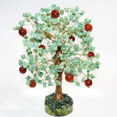 Купить Яблоня молодильная из авантюрина и сердолика - дерево счастья в  интернет-магазине Подарок Камни