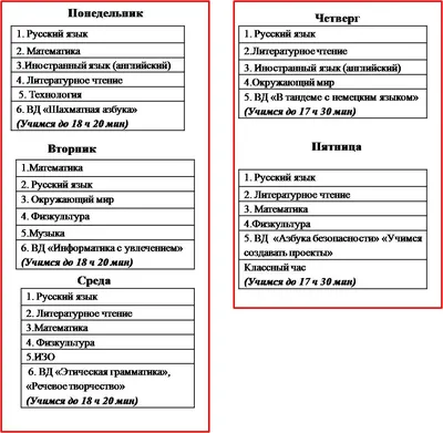 Расписание для учащихся 2 «А» класса с 17 сентября. | Сайт класса Усмановой  Валентины Павловны