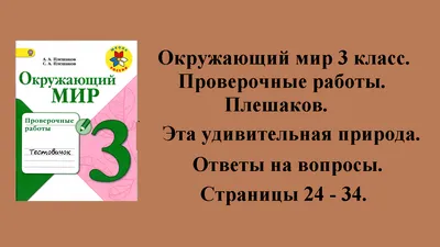 Плейлист Окружающий мир 3 класс (Плешаков). Проверочные работы. смотреть  онлайн в хорошем качестве