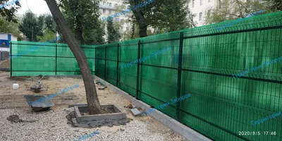 Панельный 3D забор со столбами из профильной трубы под ключ в Москве по  цене 2 750 руб. п/м