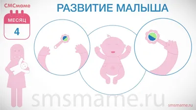 4 месяц развития ребенка | Календарь для мам: первый год жизни ребенка –  СМСмаме