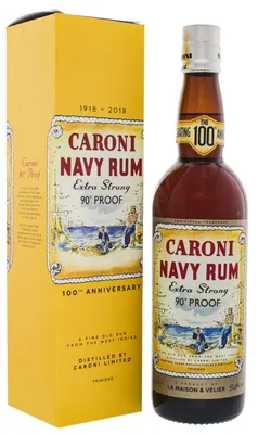 Купить Caroni Navy Rum Extra Strong 100th Anniversary 0,7 л сейчас в интернет-магазине Drinkology