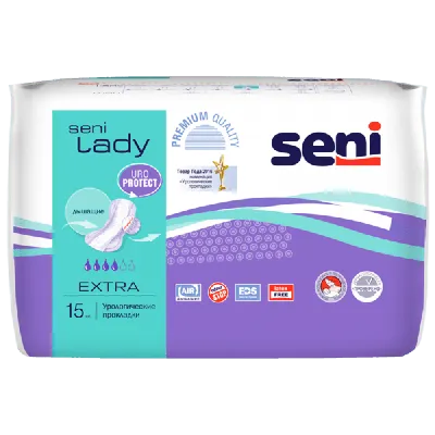 Урологические прокладки Seni Lady Extra, 4 капли (15шт.) от  интернет-магазина \"Мойдодыр\"