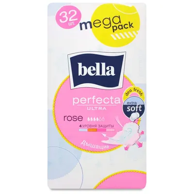 Bella Perfecta Ultra Rose Hygienical Pads 4 drops 32pcs ᐈ Buy at a good  price from Novus