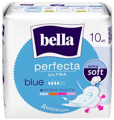 Bella прокладки Perfecta ultra blue, 4 капли, 10 шт. — купить в  интернет-магазине по низкой цене на Яндекс Маркете