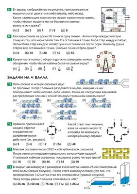 Задания онлайн Конкурса Кенгуру 6 класс | Систематика