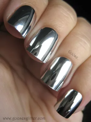 Goose's Glitter: Mirror Nails: Day 4 Review | Mirror nails, Silver nails,  Minx nails