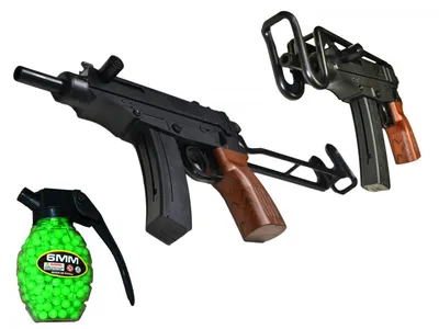 Пистолет-пулемет Scorpion на пульках — Детский оружейный магазин