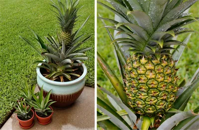 Как растёт ананас | Plants, Herbs