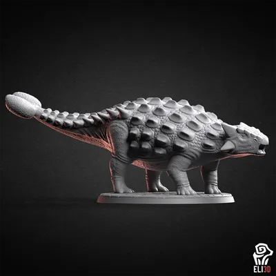 Файл 3D Анкилозавр - динозавр・Дизайн 3D принтера для загрузки・Cults