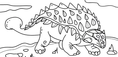 Раскраска Анкилозавр | Раскраски динозавры