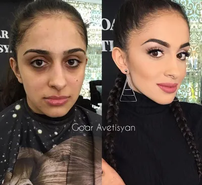 До и после: яркие перевоплощения с помощью макияжа от Гоар Аветисян