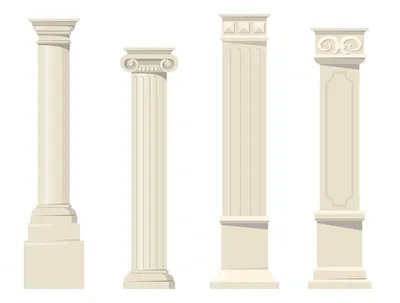 Античные колонны - натуральная фреска на заказ. Фреска Античные колонны  (26238)
