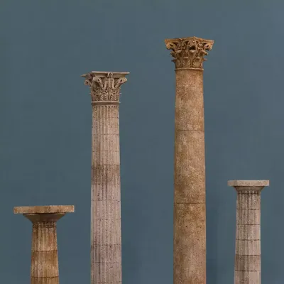Античные колонны из архитектурного бетона