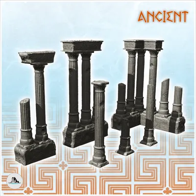 Купить комплект статуэток \"Античные колонны\" от Microtecture в Украине
