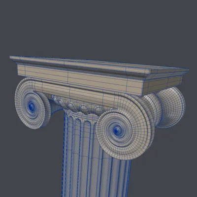 Аксессуар - moak/0195. Интерьерная колонна в античном стиле от фабрики OAK  Industria