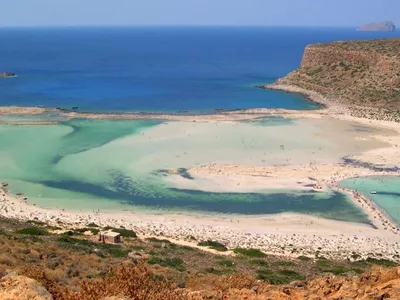 Лагуна Балос на Крите – место встречи трех морей