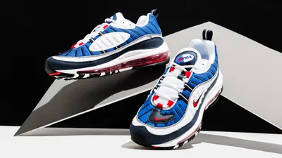 Nike Women's Air Max 98 Fourth of July White Red Silver Blue AH6799-112  Size 8.5 | eBay